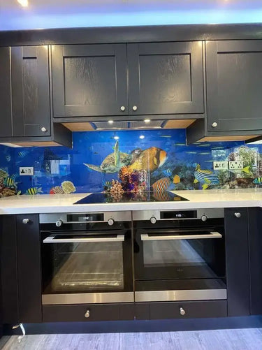 Aquarium Printed Glass Splashback - Bespoke - CreoGlass®