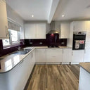 Matt Aubergine Colour Glass Splashback - Bespoke - CreoGlass®