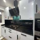 Black to Teal - Gradient - Splashback - Bespoke - CreoGlass®