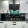 Black to Teal - Gradient - Splashback - Bespoke - CreoGlass®