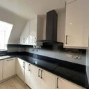 Black to White - Gradient - Splashback - Bespoke - CreoGlass®
