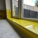 Canary Yellow Colour Glass Splashback - Bespoke - CreoGlass®