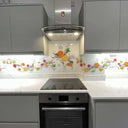 Citrus Fruits Water Printed Glass Splashback - Bespoke - CreoGlass®