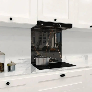 Copper - Black Calacatta Splashback - Bespoke - CreoGlass®
