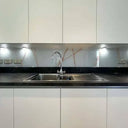 Copper - White Calacatta Splashback - Bespoke - CreoGlass®