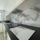 Copper - White Opera Splashback - Bespoke - CreoGlass®
