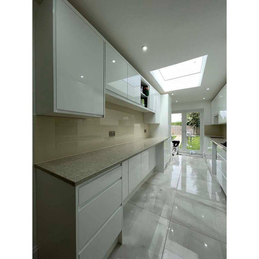 Matt Desert Floor Colour Glass Splashback - Bespoke - CreoGlass®