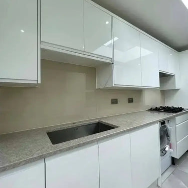 Matt Desert Floor Colour Glass Splashback - Bespoke - CreoGlass®