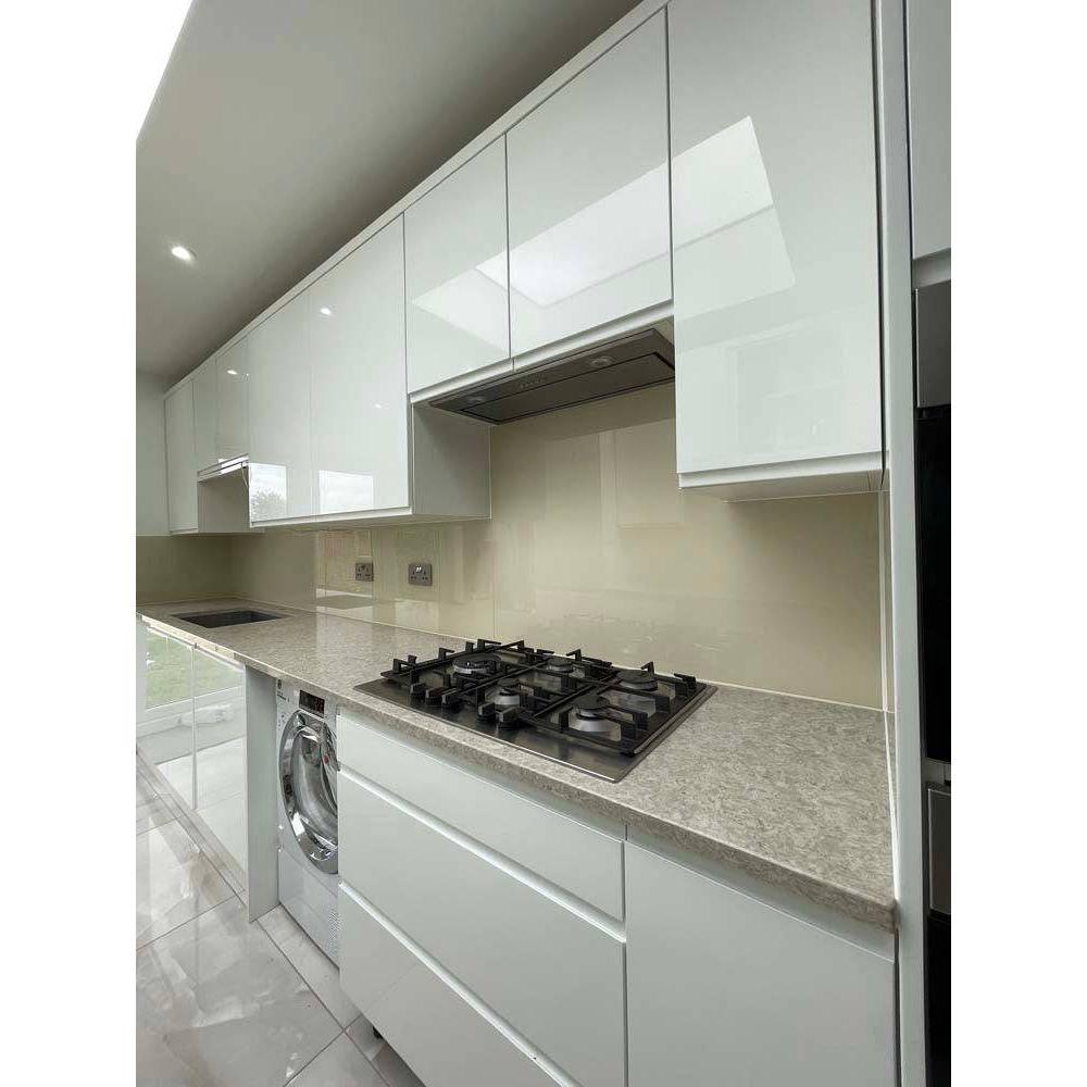 Matt Desert Floor Colour Glass Splashback - Bespoke - CreoGlass®