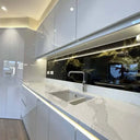 Golden - Black Opera Splashback - Bespoke - CreoGlass®