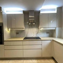Golden - White Calacatta Splashback - Bespoke - CreoGlass®