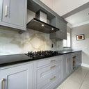 Golden - White Opera Splashback - Bespoke - CreoGlass®