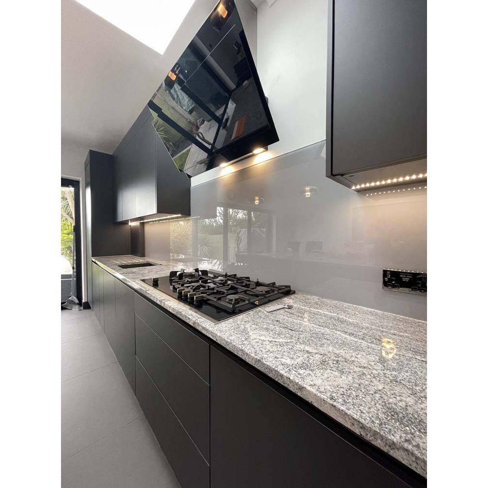 Matt Grey Colour Glass Splashback - Bespoke - CreoGlass®