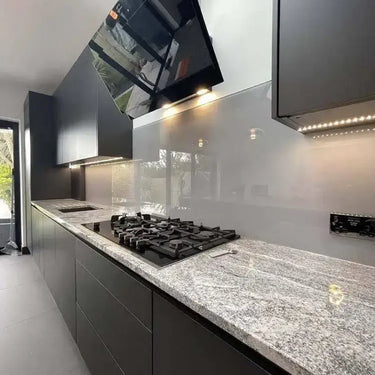 Matt Grey Colour Glass Splashback - Bespoke - CreoGlass®
