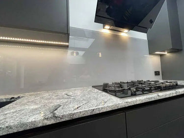 Matt Grey Colour Glass Splashback - Bespoke - CreoGlass®