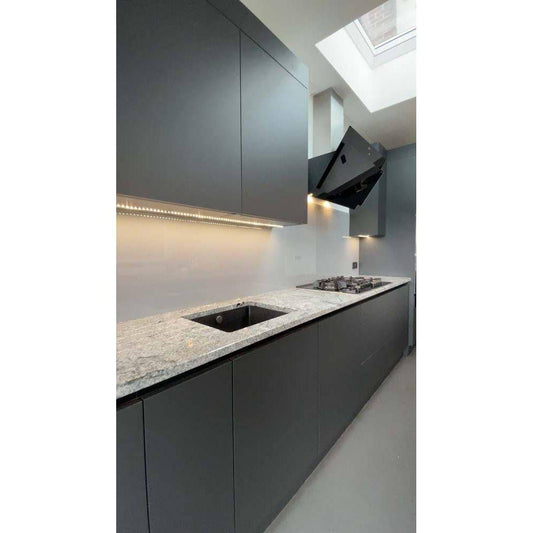 Matt Grey Colour Glass Splashback - Bespoke - CreoGlass®