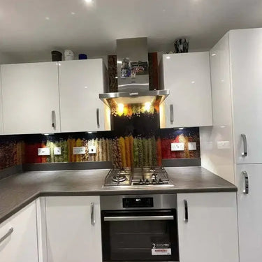 Herbs and Spices Printed Glass Kitchen Splashback - Bespoke - CreoGlass®