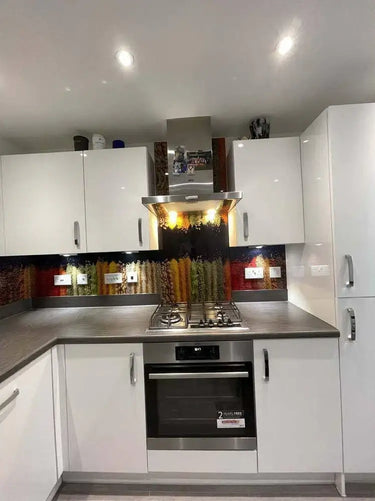 Herbs and Spices Printed Glass Kitchen Splashback - Bespoke - CreoGlass®