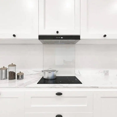 Matt Off-White Colour Glass Splashback - DIY - CreoGlass®