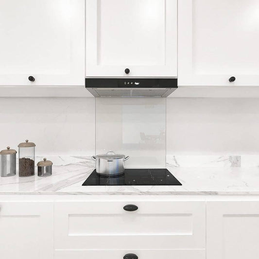 Matt Off-White Colour Glass Splashback - DIY - CreoGlass®
