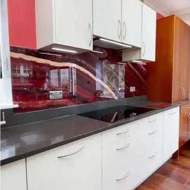 Original - Onyx Fantastico Splashback - Bespoke - CreoGlass®