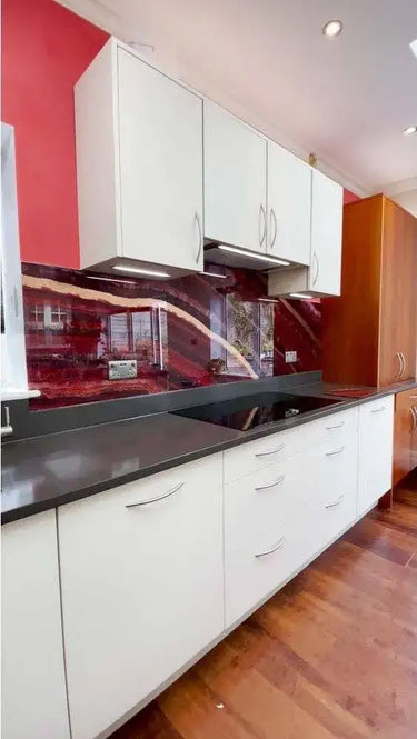 Original - Onyx Fantastico Splashback - Bespoke - CreoGlass®