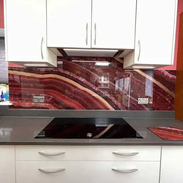 Original - Onyx Fantastico Splashback - Bespoke - CreoGlass®