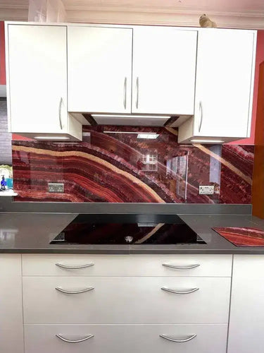Original - Onyx Fantastico Splashback - Bespoke - CreoGlass®
