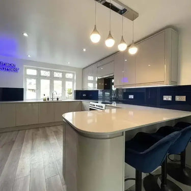 Matt Pearl Night Colour Glass Splashback - Bespoke - CreoGlass®