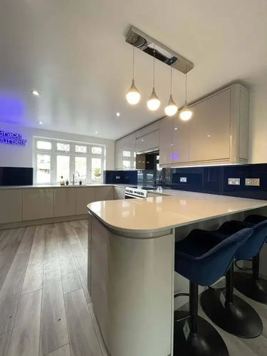 Matt Pearl Night Colour Glass Splashback - Bespoke - CreoGlass®