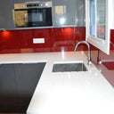 Purple Red Colour Glass Splashback - Bespoke - CreoGlass®