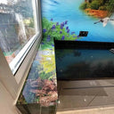 Rainforest Waterfall Printed Glass Kitchen Splashback - Bespoke - CreoGlass®