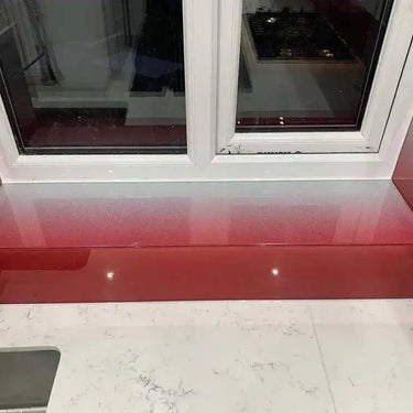 Red to White- Gradient - Splashback - Bespoke - CreoGlass®