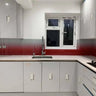 Red to White- Gradient - Splashback - Bespoke - CreoGlass®