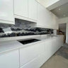 Silver- Famida - Splashback - Bespoke - CreoGlass®