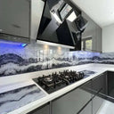 Silver- Famida - Splashback - Bespoke - CreoGlass®