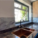 Silver - Grey- Famida - Splashback - Bespoke - CreoGlass®