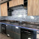 Silver - Grey- Famida - Splashback - Bespoke - CreoGlass®