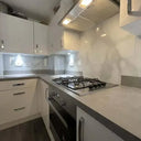 Silver - White Opera Splashback - Bespoke - CreoGlass®