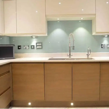 Matt Soft Fauna 3 Colour Glass Splashback - Bespoke - CreoGlass®