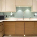 Soft Fauna 3 Colour Glass Splashback - Bespoke - CreoGlass®