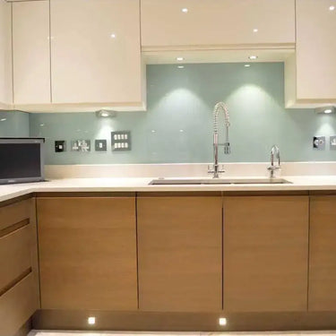 Soft Fauna 3 Colour Glass Splashback - Bespoke - CreoGlass®