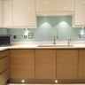 Soft Fauna 3 Colour Glass Splashback - Bespoke - CreoGlass®