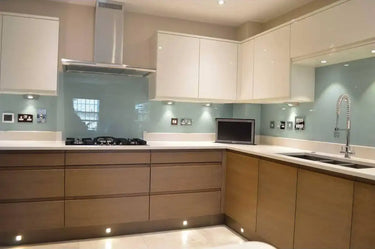 Soft Fauna 3 Colour Glass Splashback - Bespoke - CreoGlass®