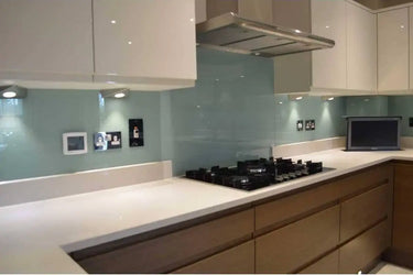 Matt Soft Fauna 3 Colour Glass Splashback - Bespoke - CreoGlass®