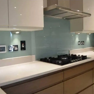 Soft Fauna 3 Colour Glass Splashback - Bespoke - CreoGlass®