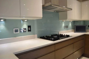 Soft Fauna 3 Colour Glass Splashback - Bespoke - CreoGlass®