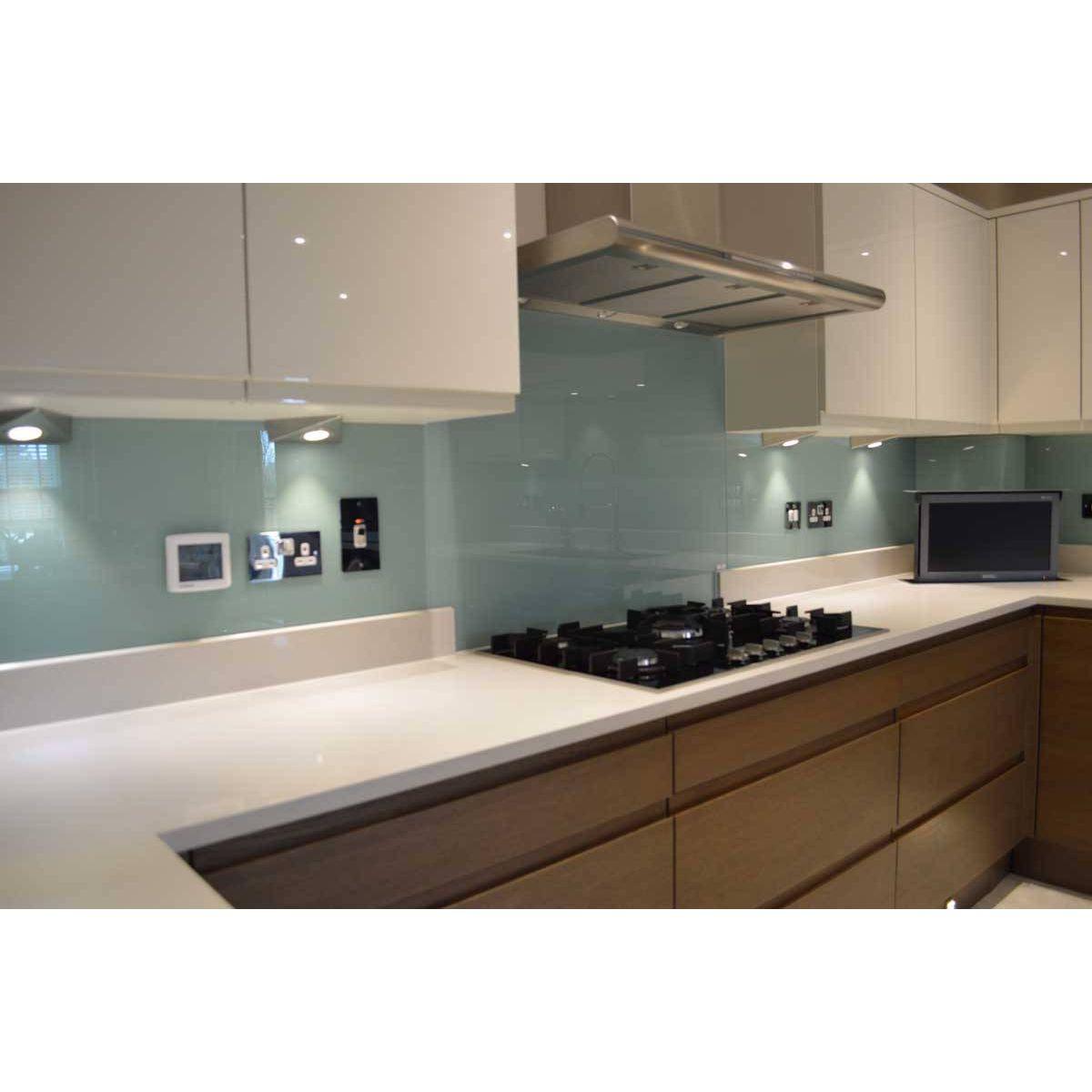 Matt Soft Fauna 3 Colour Glass Splashback - Bespoke - CreoGlass®