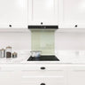 Matt Soft Moss 4 Colour Glass Splashback - DIY - CreoGlass®