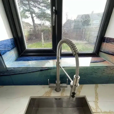 Sunset Beach Printed Glass Kitchen Splashback - Bespoke - CreoGlass®